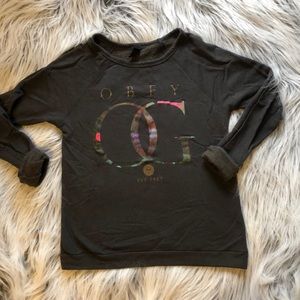Obey light weight sweatshirt